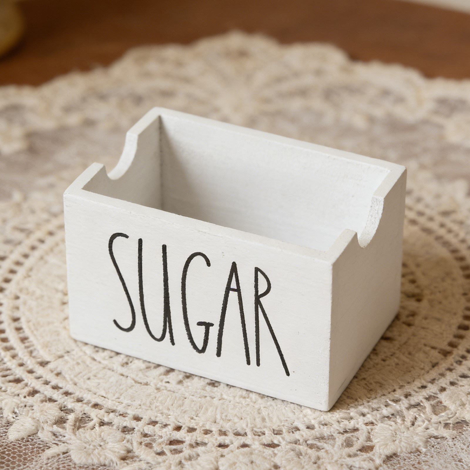 Coffee Tea Sugar - Pokrywka do pojemnika na cukier, łyżeczka,