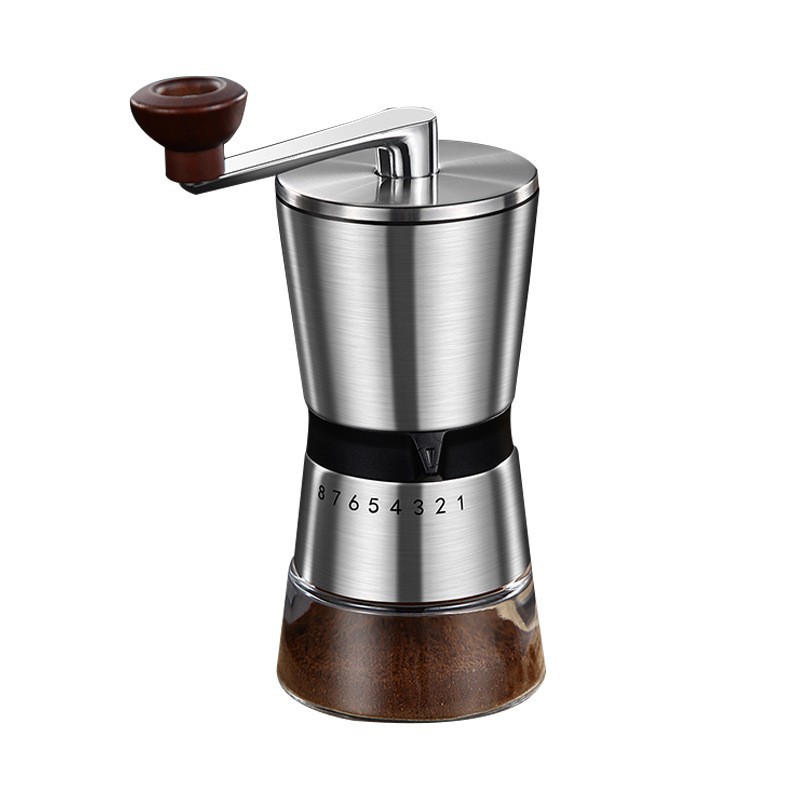 Burr Hand Grinder - Regulowany, przenośny ręczny młynek do kawy