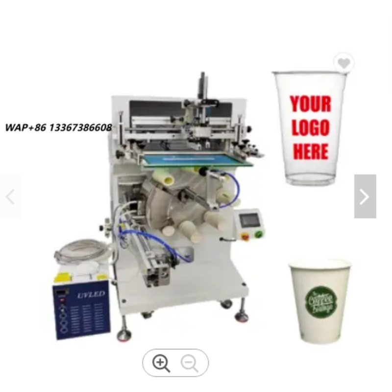 Coffee Tea With Milk - Półautomatyczna drukarka sitodrukowa z 8 stacjami