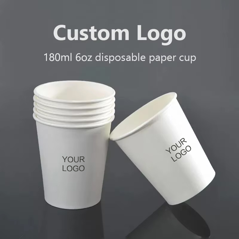 Coffee Tea Name - 200 szt. Jednorazowe kubki papierowe 6