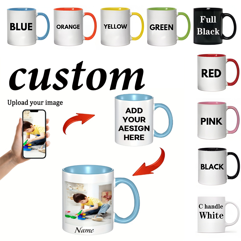 Coffee Tea Images - Kubek personalizowany 330 ml, kubek z