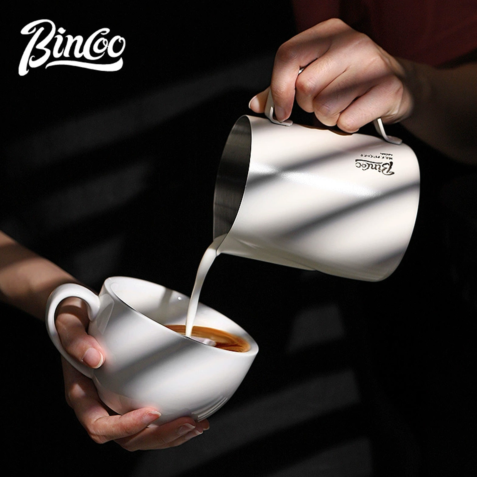 Barista Milk Jug - BINCOO 350/600ML Dzbanek do spieniania kawy