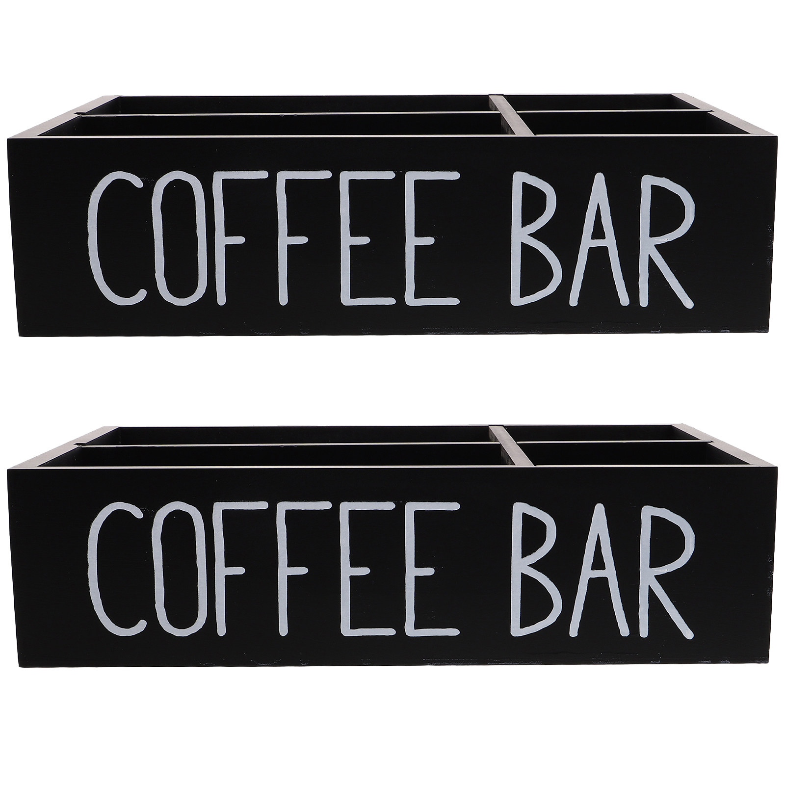 2 sztuki – drewniany organizer – Coffee Tea Sugar recenzja i cena