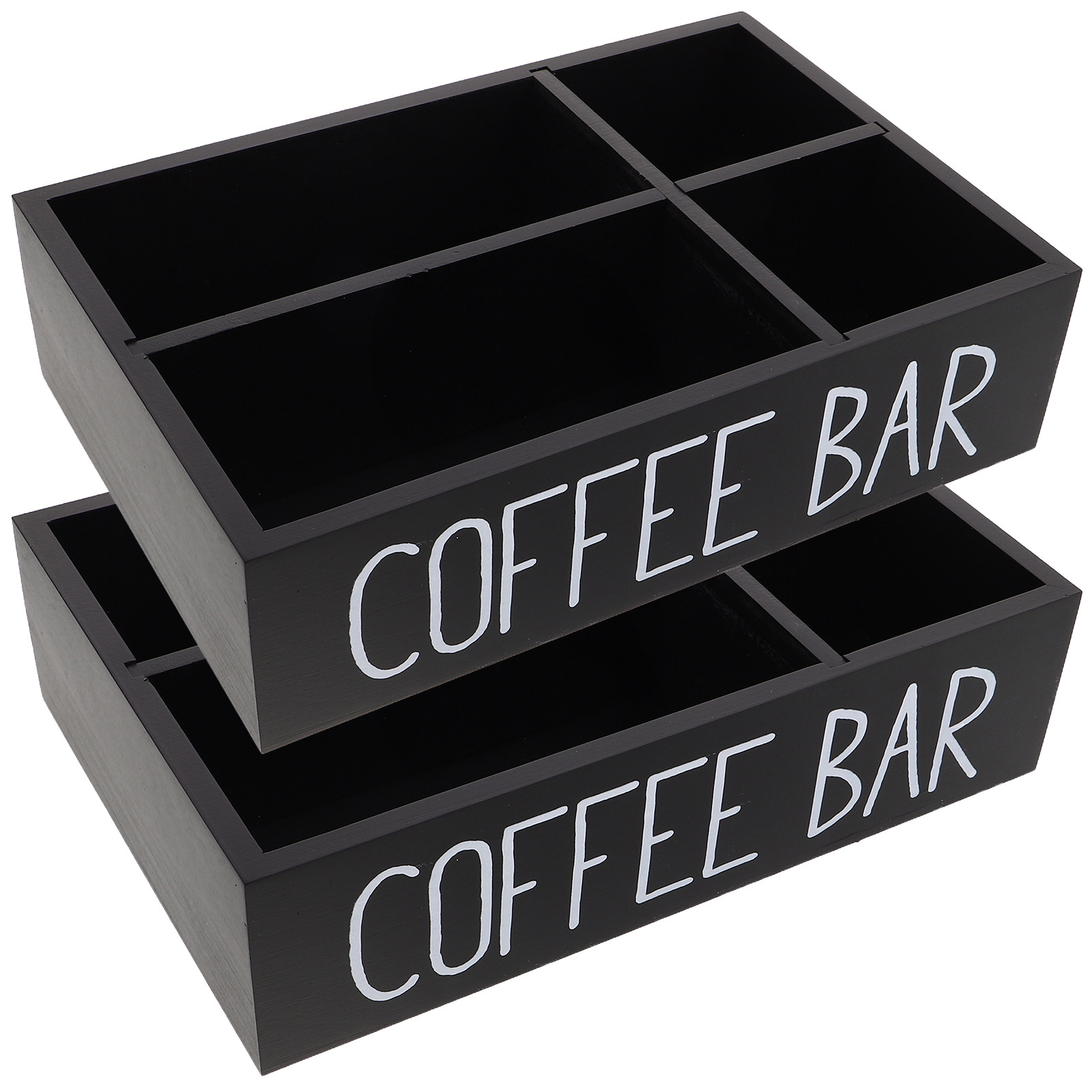 2 sztuki – drewniany organizer – Coffee Tea Sugar recenzja i cena