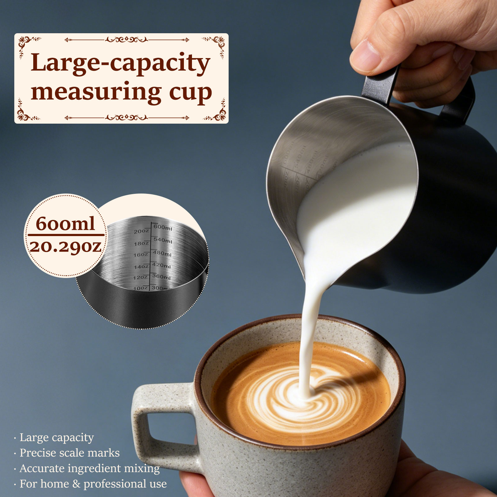 Dzbanek do spieniania mleka ze – Barista Milk Jug recenzja i cena