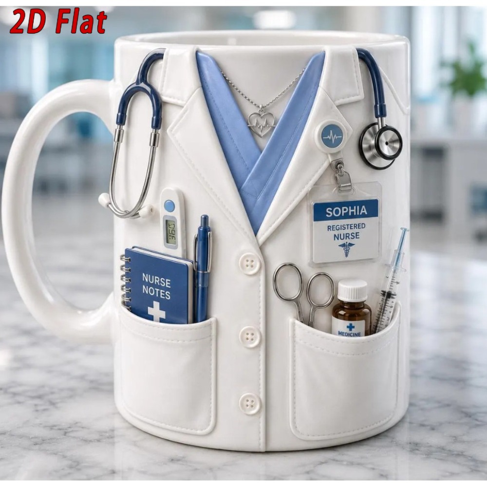 Kubek ceramiczny dla pielęgnia – Coffee Tea Name recenzja i cena