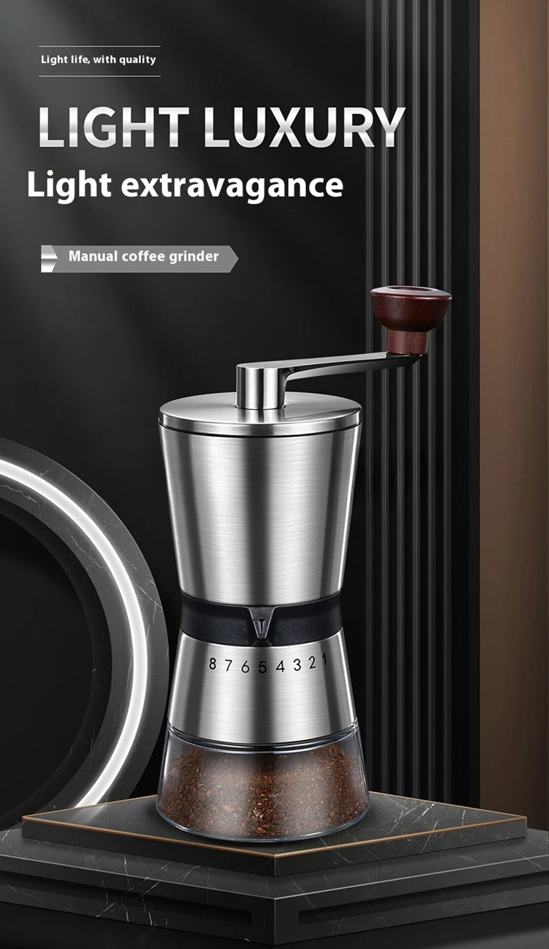 Regulowany, przenośny ręczny m – Burr Hand Grinder recenzja i cena