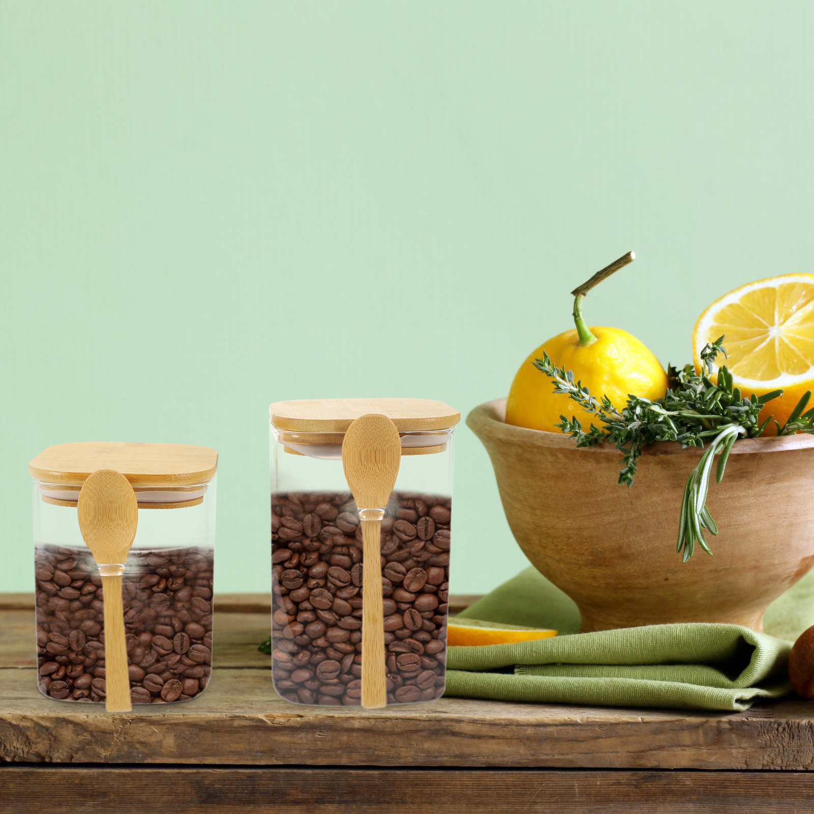 2 zestawy wytrzymałych pojemni – Coffee Tea Sugar recenzja i cena